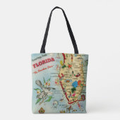 Florida Map Tote Bag (Achterkant)