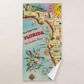 Florida Map Towel Badhanddoek (Badhanddoek)