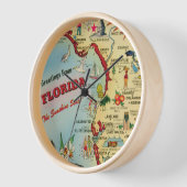Florida Map Wall klok (Hoek)