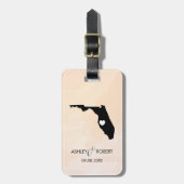 Florida Map Wedding Bagagelabel, Couple's Name Bagagelabel (Voorkant verticaal)