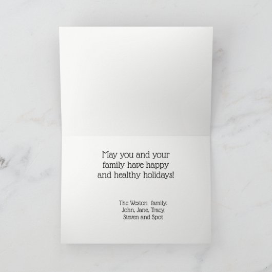 Florida Map Word-kerstkaartje Feestdagen Kaart (Binnen)