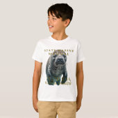 Florida Marine Mammal Florida Manatee Design T-shirt (Voorkant volledig)