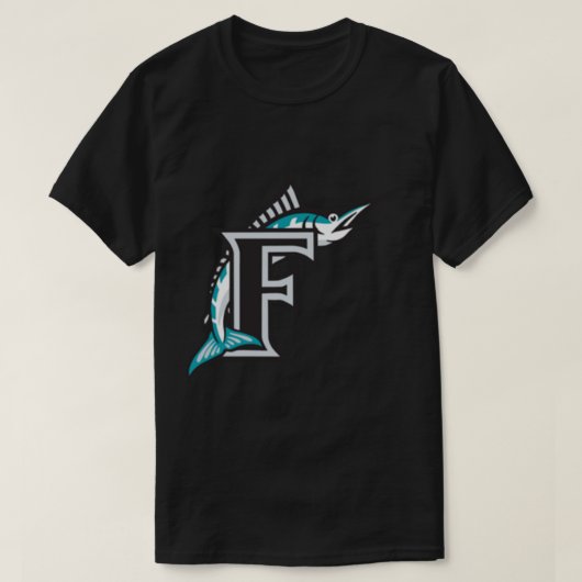 Florida Marlins Logo Design Classic T-Shir T-shirt (Design voorkant)