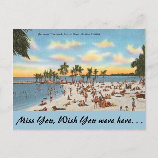 Florida, Matheson Hammock, Coral Gables Briefkaart (Voorkant)