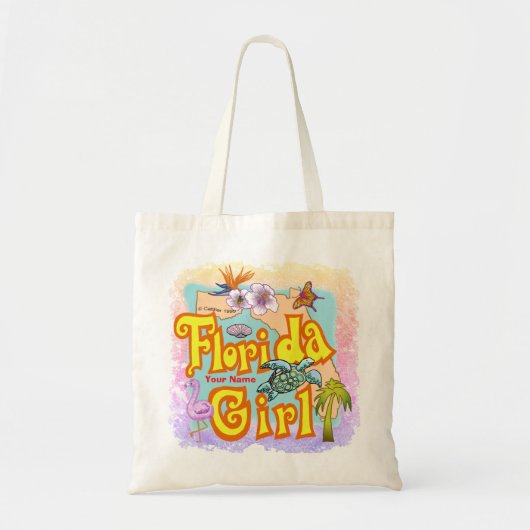Florida Meisje Tote Bag (Voorkant)