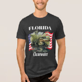 Florida Men's Bella+Canvas Dark Tri-Blend Shirt (Voorkant)