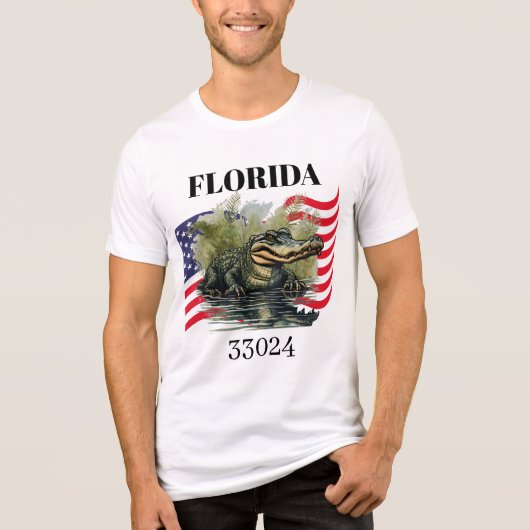 Florida Men's Bella+Canvas Tri-Blend Shirt (Voorkant)