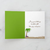 Florida Merry-kerstvenster Feestdagen Kaart (Binnen)