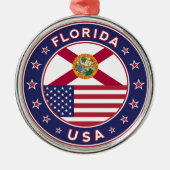 Florida Metalen Ornament (Voorkant)