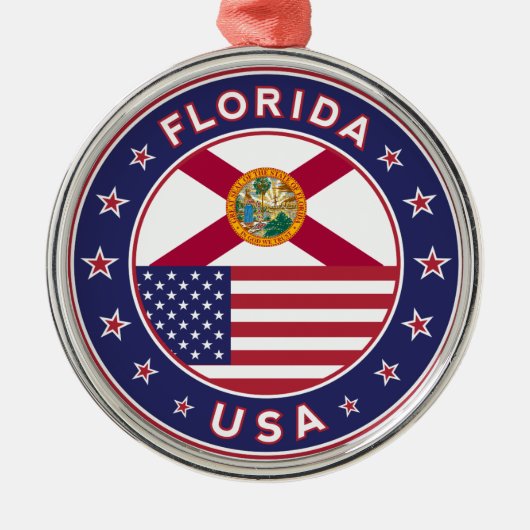 Florida Metalen Ornament (Voorkant)