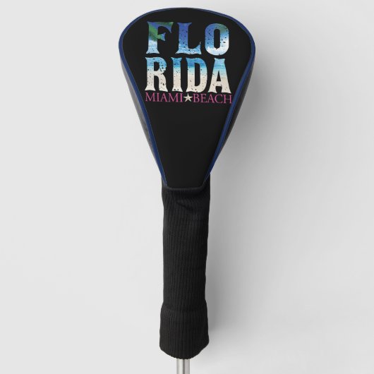 Florida, Miami Beach Golfheadcover (Voorkant)