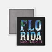 Florida, Miami Beach Magneet (Voorkant / Achterkant)