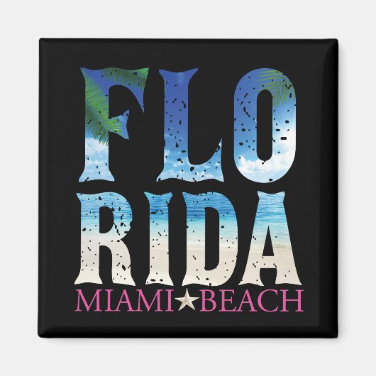 Florida, Miami Beach Magneet (Voorkant)