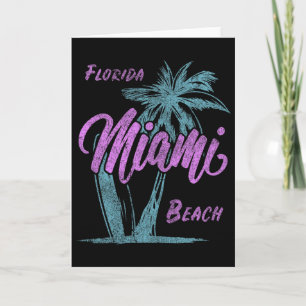 Florida Miami Beach Palmen Zomer Vakantie Familie Kaart