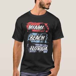 Florida Miami Beach Palms Summer Vacation Family F T-shirt
