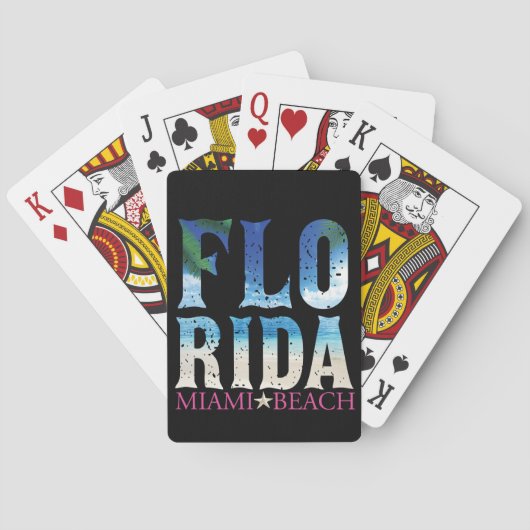 Florida, Miami Beach Pokerkaarten (Achterkant)