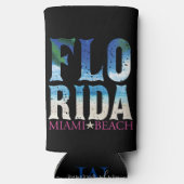 Florida, Miami Beach Seltzer Blikjeskoeler (Achterkant)