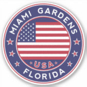 Florida, Miami Gardens Sticker (Voorkant)