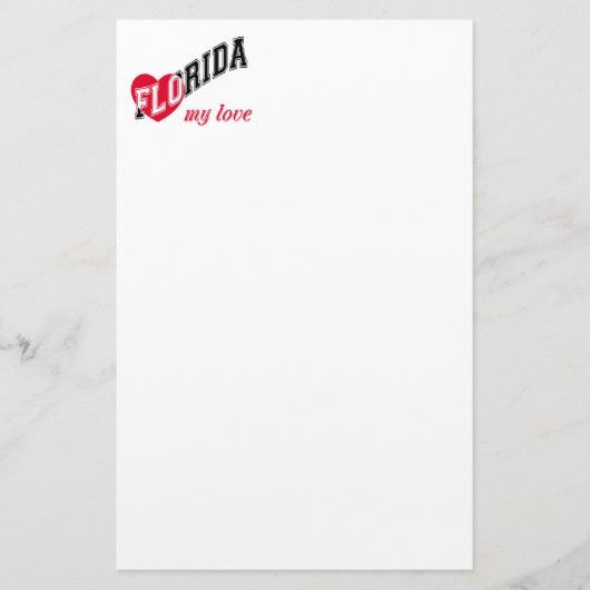 Florida mijn liefde briefpapier (Voorkant)
