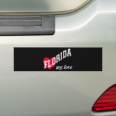 Florida mijn liefde bumpersticker (Op auto)