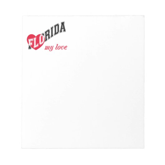 Florida mijn liefde notitieblok (Voorkant)