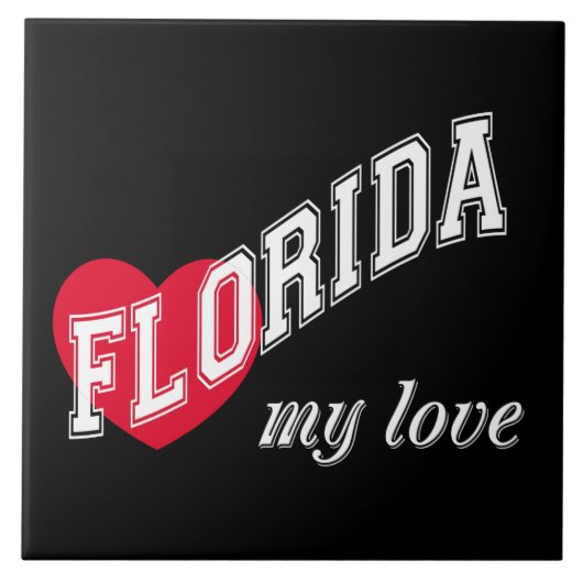 Florida mijn liefde tegeltje (Voorkant)