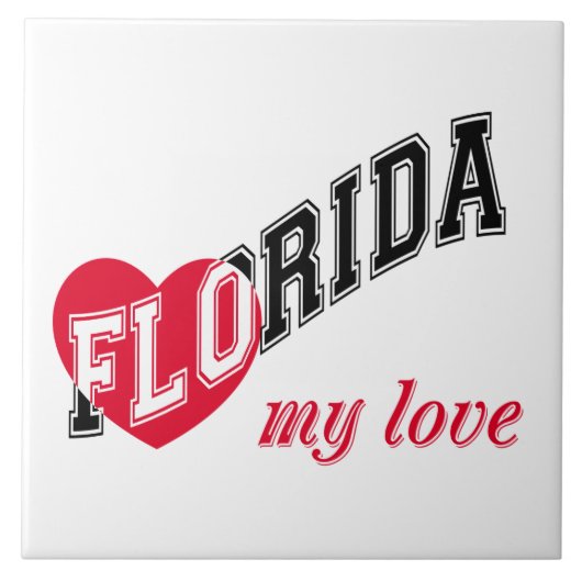 Florida mijn liefde tegeltje (Voorkant)