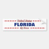 FLORIDA - Mijn thuisland - Verenigde Staten; Harte Bumpersticker (Voorkant)