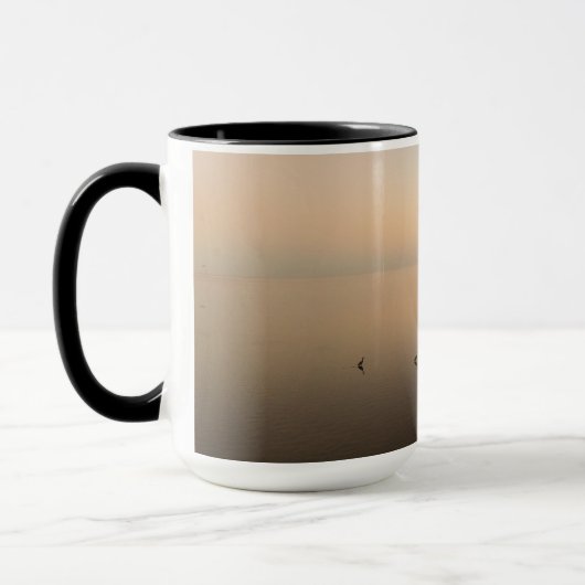 Florida Mirror Still Ocean Sunrise Natuurlijke fot Mok (Links)