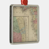 Florida, Mobile Map van Mitchell Metalen Ornament (Rechts)