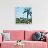 Florida Monet Palm Canvas Afdruk (Insitu (Woonkamer))