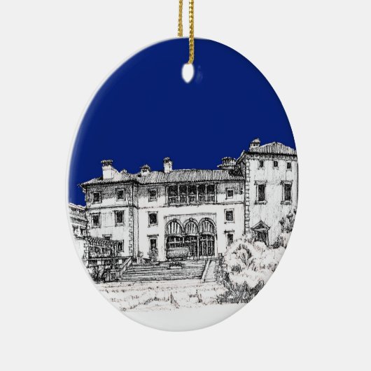 Florida museum in blauw keramisch ornament (Rechts)