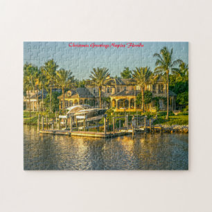 Florida Napels Coastline.Kerstgroeten Legpuzzel