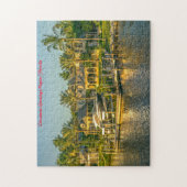 Florida Naples Kustlijn.Kerstgroeten Legpuzzel (Verticaal)