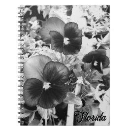 Florida Natuur Foto Artistic Monochrome Pansy Notitieboek