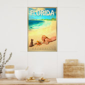 FLORIDA Natuurlijk MARILYN MONROE Strand Speld U Poster (Keuken)