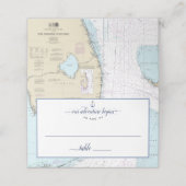 #Florida #Nautical Chart Anchor #Wedding/Event Plaatskaartje (Buitenkant ongevouwen)