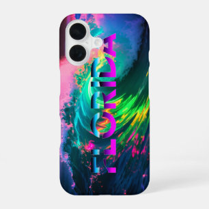 Florida – Neon Golf Beweging iPhone 16 Hoesje