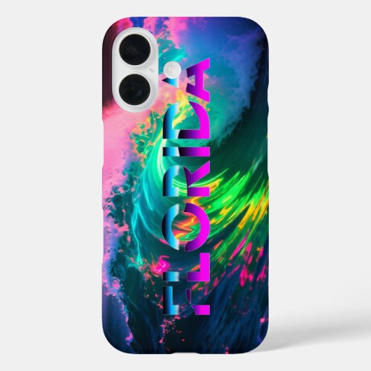 Florida – Neon Wave Vibes Case-Mate iPhone Case (Achterkant)