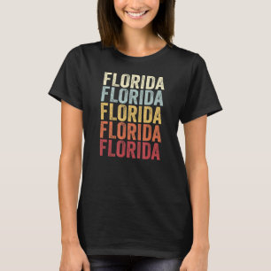 Florida New York Florida NY Retro tekst T-shirt