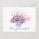 Florida Nieuw Adres Kaarten Waterverf Tropische Vi (Voorkant)