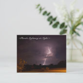 Florida Night Lightning Briefkaart (Staand voorkant)