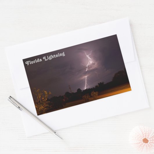 Florida Night Lightning Stickers (Envelop)