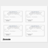 FLORIDA Notaris Jurat Certificaat Document 4.5x2.7 Rechthoekige Sticker (Vel)