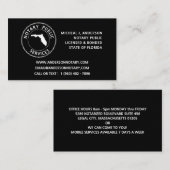 Florida Notary Public Services Visitekaartje (Voorkant / Achterkant)