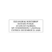 Florida Notary Public  Zelfinktende Stempel (Design)