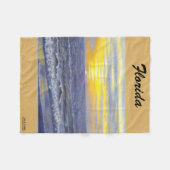 FLORIDA OCEAN SUNSET FLEECE BLANKET DEKEN (Voorkant (Horizontaal))