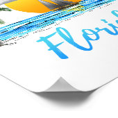 Florida Ocean Sunset Sailing Poster (Hoek)