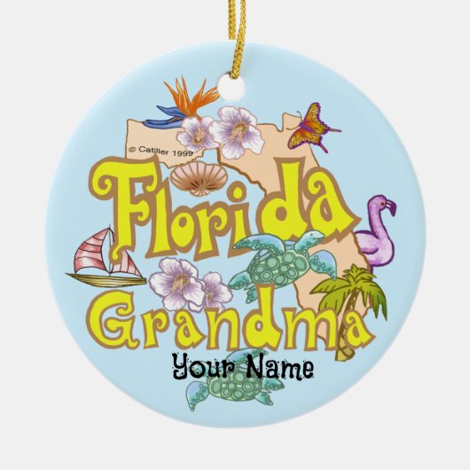 Florida oma keramisch ornament (Voorkant)
