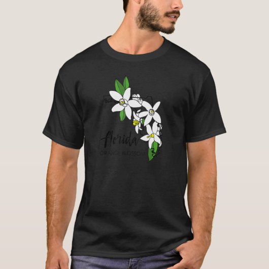 Florida Orange Blossom Flower T-shirt (Voorkant)
